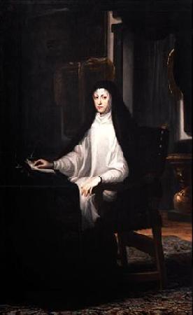 Miranda, Juan Carreno de Portrait of Queen Mariana de Austria as a Widow oil painting image